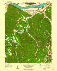 Garrison Kentucky Historical topographic map, 1:24000 scale, 7.5 X 7.5 Minute, Year 1949