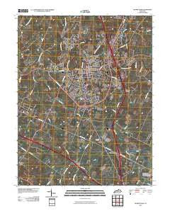 Georgetown Kentucky Historical topographic map, 1:24000 scale, 7.5 X 7.5 Minute, Year 2010