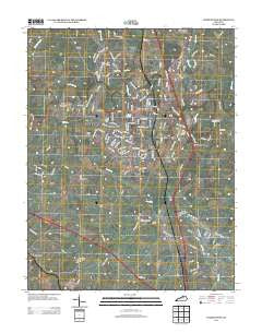 Georgetown Kentucky Historical topographic map, 1:24000 scale, 7.5 X 7.5 Minute, Year 2013