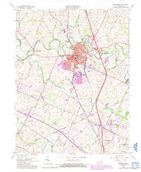 Georgetown Kentucky Historical topographic map, 1:24000 scale, 7.5 X 7.5 Minute, Year 1965
