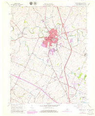 Georgetown Kentucky Historical topographic map, 1:24000 scale, 7.5 X 7.5 Minute, Year 1965