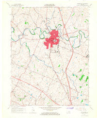 Georgetown Kentucky Historical topographic map, 1:24000 scale, 7.5 X 7.5 Minute, Year 1965