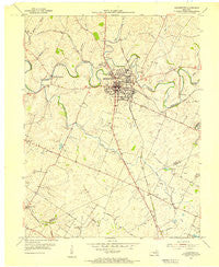 Georgetown Kentucky Historical topographic map, 1:24000 scale, 7.5 X 7.5 Minute, Year 1954