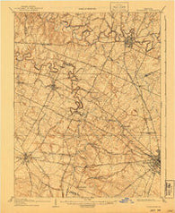 Georgetown Kentucky Historical topographic map, 1:62500 scale, 15 X 15 Minute, Year 1908