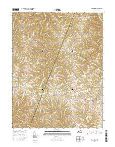 Germantown Kentucky Current topographic map, 1:24000 scale, 7.5 X 7.5 Minute, Year 2016