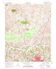 Glasgow North Kentucky Historical topographic map, 1:24000 scale, 7.5 X 7.5 Minute, Year 1973