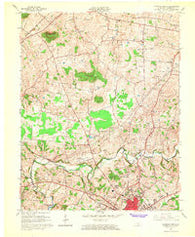 Glasgow North Kentucky Historical topographic map, 1:24000 scale, 7.5 X 7.5 Minute, Year 1965