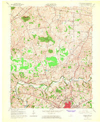 Glasgow North Kentucky Historical topographic map, 1:24000 scale, 7.5 X 7.5 Minute, Year 1965