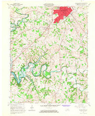 Glasgow South Kentucky Historical topographic map, 1:24000 scale, 7.5 X 7.5 Minute, Year 1965