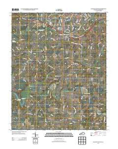 Glasgow South Kentucky Historical topographic map, 1:24000 scale, 7.5 X 7.5 Minute, Year 2013