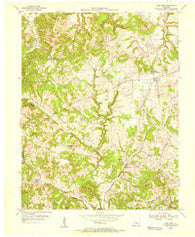 Glen Dean Kentucky Historical topographic map, 1:24000 scale, 7.5 X 7.5 Minute, Year 1953