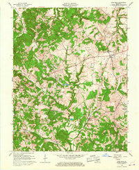 Glen Dean Kentucky Historical topographic map, 1:24000 scale, 7.5 X 7.5 Minute, Year 1963