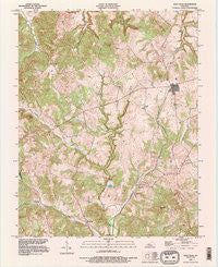 Glen Dean Kentucky Historical topographic map, 1:24000 scale, 7.5 X 7.5 Minute, Year 1993