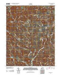 Glen Dean Kentucky Historical topographic map, 1:24000 scale, 7.5 X 7.5 Minute, Year 2010