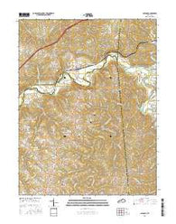 Glencoe Kentucky Current topographic map, 1:24000 scale, 7.5 X 7.5 Minute, Year 2016