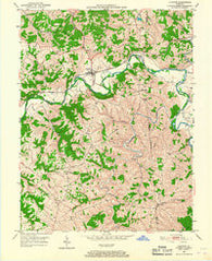 Glencoe Kentucky Historical topographic map, 1:24000 scale, 7.5 X 7.5 Minute, Year 1950