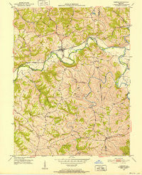 Glencoe Kentucky Historical topographic map, 1:24000 scale, 7.5 X 7.5 Minute, Year 1950