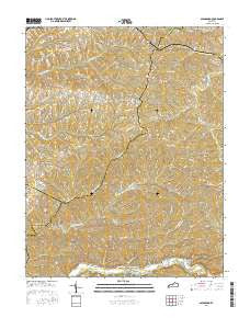Glensboro Kentucky Current topographic map, 1:24000 scale, 7.5 X 7.5 Minute, Year 2016