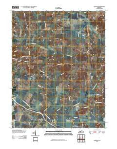 Glenville Kentucky Historical topographic map, 1:24000 scale, 7.5 X 7.5 Minute, Year 2010