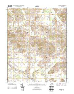 Glenville Kentucky Historical topographic map, 1:24000 scale, 7.5 X 7.5 Minute, Year 2013