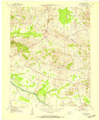 Glenville Kentucky Historical topographic map, 1:24000 scale, 7.5 X 7.5 Minute, Year 1953