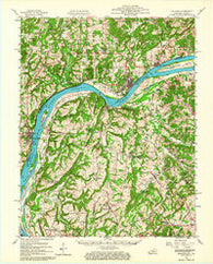 Golconda Illinois Historical topographic map, 1:62500 scale, 15 X 15 Minute, Year 1959
