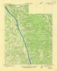 Golden Pond Kentucky Historical topographic map, 1:48000 scale, 15 X 15 Minute, Year 1936