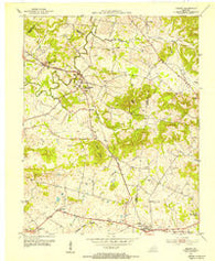 Gracey Kentucky Historical topographic map, 1:24000 scale, 7.5 X 7.5 Minute, Year 1953