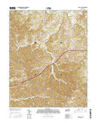 Gradyville Kentucky Current topographic map, 1:24000 scale, 7.5 X 7.5 Minute, Year 2016