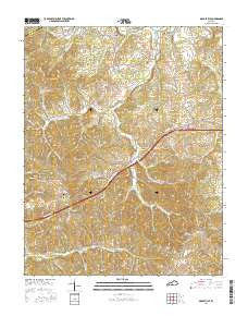 Gradyville Kentucky Current topographic map, 1:24000 scale, 7.5 X 7.5 Minute, Year 2016