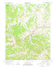 Gradyville Kentucky Historical topographic map, 1:24000 scale, 7.5 X 7.5 Minute, Year 1973
