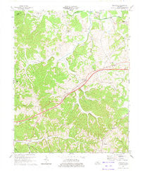 Gradyville Kentucky Historical topographic map, 1:24000 scale, 7.5 X 7.5 Minute, Year 1973