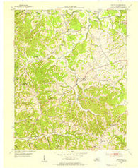 Gradyville Kentucky Historical topographic map, 1:24000 scale, 7.5 X 7.5 Minute, Year 1953