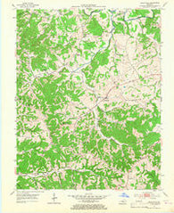 Gradyville Kentucky Historical topographic map, 1:24000 scale, 7.5 X 7.5 Minute, Year 1953