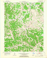 Gradyville Kentucky Historical topographic map, 1:24000 scale, 7.5 X 7.5 Minute, Year 1953