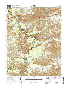 Graham Kentucky Current topographic map, 1:24000 scale, 7.5 X 7.5 Minute, Year 2016