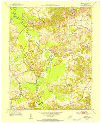 Graham Kentucky Historical topographic map, 1:24000 scale, 7.5 X 7.5 Minute, Year 1953