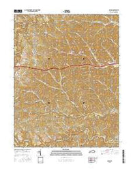 Grahn Kentucky Current topographic map, 1:24000 scale, 7.5 X 7.5 Minute, Year 2016