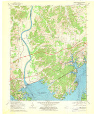 Grand Rivers Kentucky Historical topographic map, 1:24000 scale, 7.5 X 7.5 Minute, Year 1967