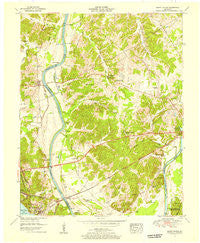 Grand Rivers Kentucky Historical topographic map, 1:24000 scale, 7.5 X 7.5 Minute, Year 1955