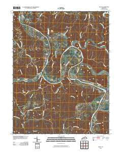 Gratz Kentucky Historical topographic map, 1:24000 scale, 7.5 X 7.5 Minute, Year 2010