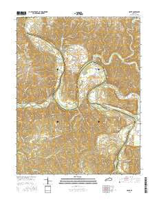 Gratz Kentucky Current topographic map, 1:24000 scale, 7.5 X 7.5 Minute, Year 2016