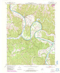 Gratz Kentucky Historical topographic map, 1:24000 scale, 7.5 X 7.5 Minute, Year 1953