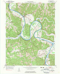 Gratz Kentucky Historical topographic map, 1:24000 scale, 7.5 X 7.5 Minute, Year 1953