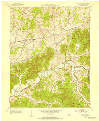 Gravel Switch Kentucky Historical topographic map, 1:24000 scale, 7.5 X 7.5 Minute, Year 1953