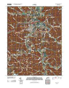 Grayson Kentucky Historical topographic map, 1:24000 scale, 7.5 X 7.5 Minute, Year 2010