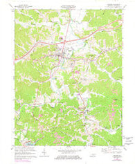 Grayson Kentucky Historical topographic map, 1:24000 scale, 7.5 X 7.5 Minute, Year 1971