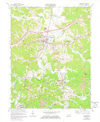 Grayson Kentucky Historical topographic map, 1:24000 scale, 7.5 X 7.5 Minute, Year 1971