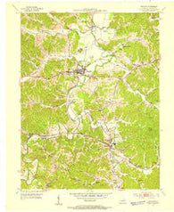 Grayson Kentucky Historical topographic map, 1:24000 scale, 7.5 X 7.5 Minute, Year 1953