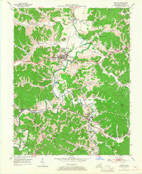 Grayson Kentucky Historical topographic map, 1:24000 scale, 7.5 X 7.5 Minute, Year 1953